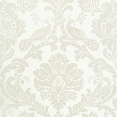 Фото Обои с рисунком - Дамаск - стиль Американский - Белые - Купить в Интернет-магазине
