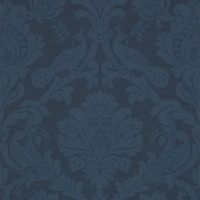 Фото Обои с рисунком - Дамаск - стиль Американский - Синие - Купить в Интернет-магазине