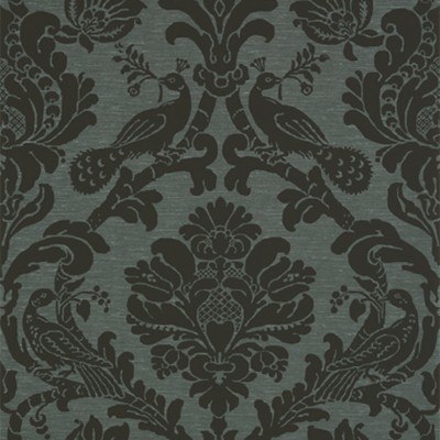 Фото Обои с рисунком - Дамаск - стиль Американский - Черные - Купить в Интернет-магазине