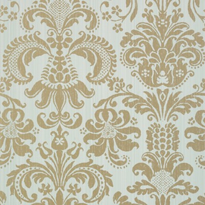 Фото Обои с рисунком - Дамаск - стиль Американский - Бирюзовые - Купить в Интернет-магазине