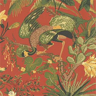 Фото Обои с рисунком - Крупный декор - стиль Американский - Красные - Купить в Интернет-магазине