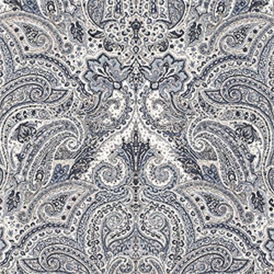 Фото Обои с рисунком - Пейсли - стиль Американский - Синие - Купить в Интернет-магазине