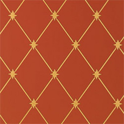 Фото Обои с рисунком - Орнамент - стиль Американский - Оранжевые - Купить в Интернет-магазине