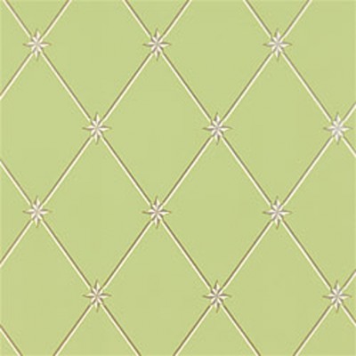 Фото Обои с рисунком - Орнамент - стиль Американский - Зеленые - Купить в Интернет-магазине