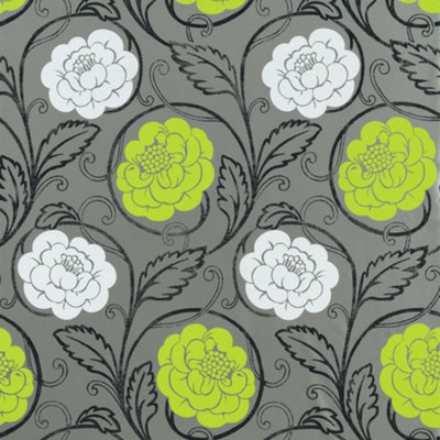 Фото Обои с рисунком - Цветы - стиль Американский - Серые - Купить в Интернет-магазине