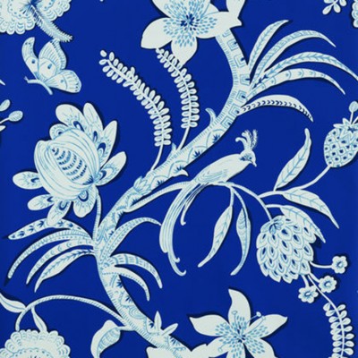 Фото Обои с рисунком - Орнамент - стиль Американский - Синие - Купить в Интернет-магазине