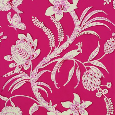 Фото Обои с рисунком - Орнамент - стиль Американский - Малиновые - Купить в Интернет-магазине