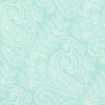 Фото Обои с рисунком - Пейсли - стиль Американский - Бирюзовые - Купить в Интернет-магазине