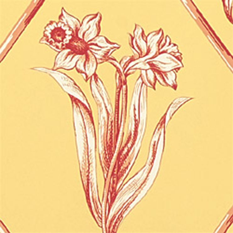 Фото Обои с рисунком - Растение - стиль Американский - Желтые - Купить в Интернет-магазине