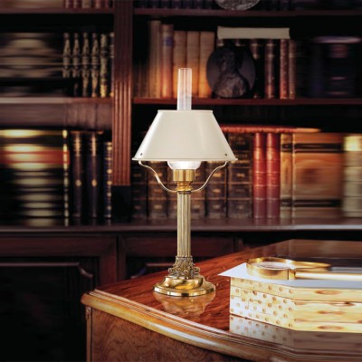 Фото Настольная лампа - стиль Английская классика - Мраморная - Купить в Интернет-магазине