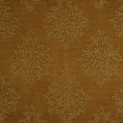 Фото Ткань портьерная с рисунком - Дамаск - стиль Американский - Оранжевый - Купить в Интернет-магазине