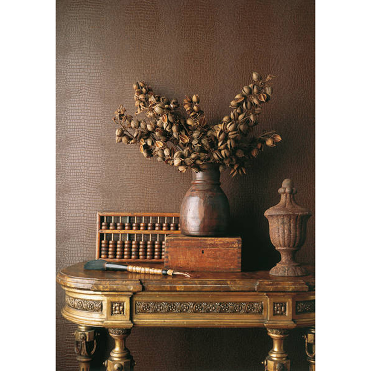 Фото Обои тканевые - Орнамент - стиль Американский - Бежевые - Купить в Интернет-магазине