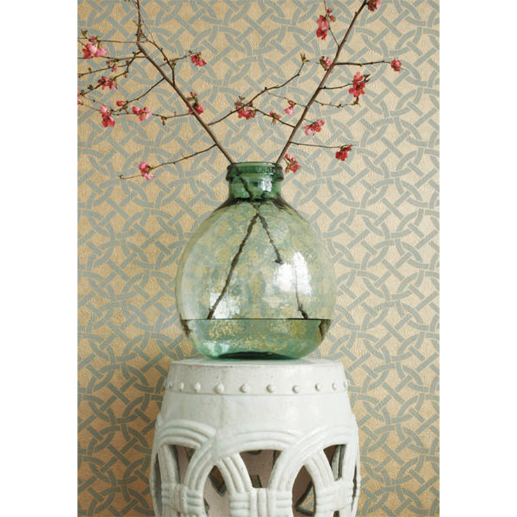 Фото Обои с рисунком - Орнамент - стиль Американский - Золотые - Купить в Интернет-магазине