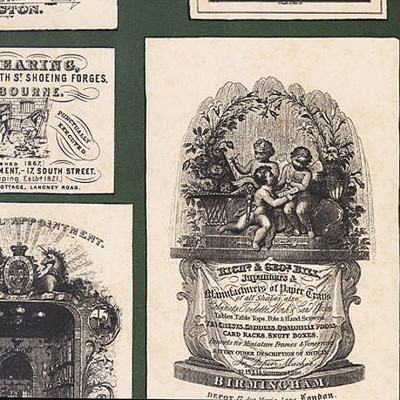 Фото Обои с рисунком - Крупный декор - стиль Английская классика - Зеленые - Купить в Интернет-магазине