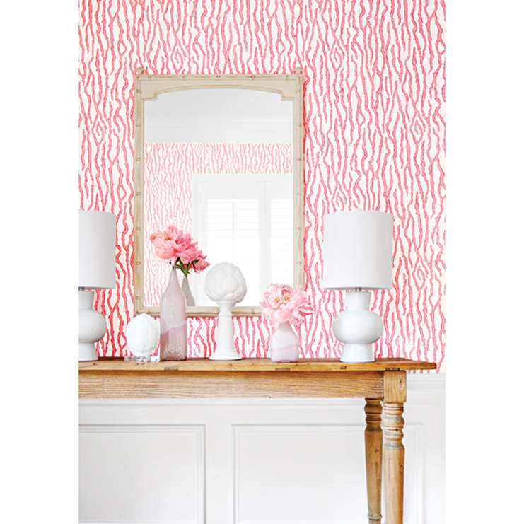 Фото Обои с рисунком - Абстракция - стиль Американский - Розовые - Купить в Интернет-магазине