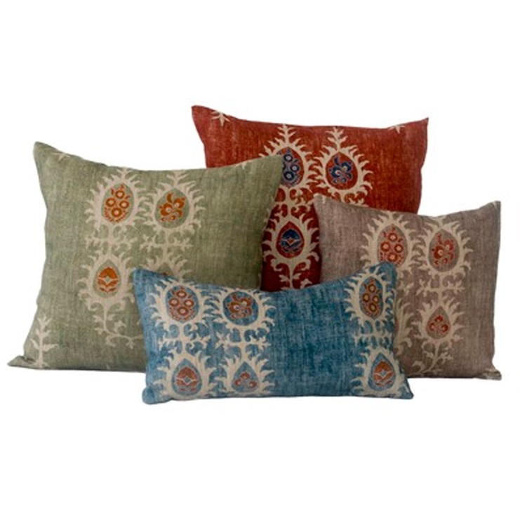 Фото Ткань портьерная с рисунком - Орнамент - стиль Английский - Синий - Купить в Интернет-магазине