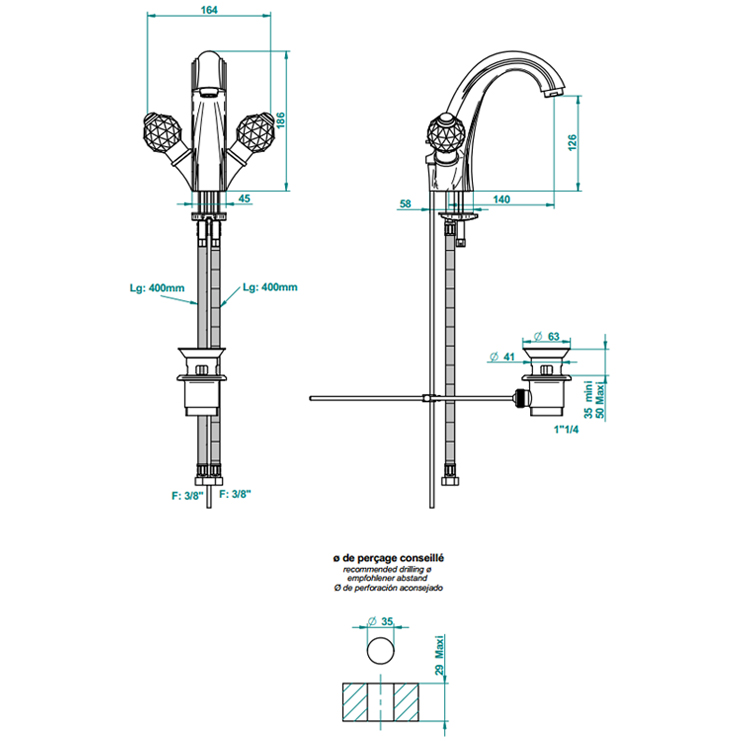 Фото Смеситель для раковины - стиль Европейский - Купить в Интернет-магазине