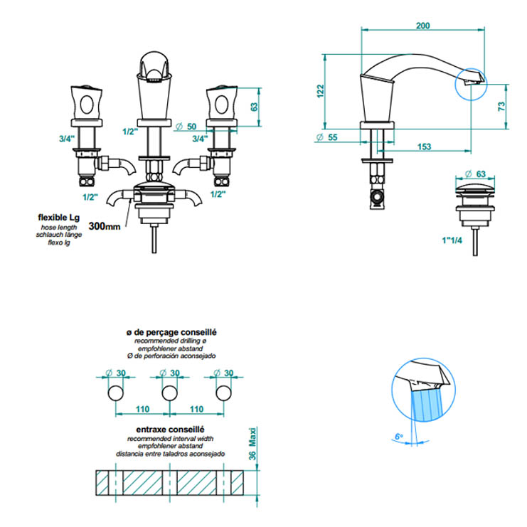 Фото Смеситель для биде - стиль Европейский - Купить в Интернет-магазине