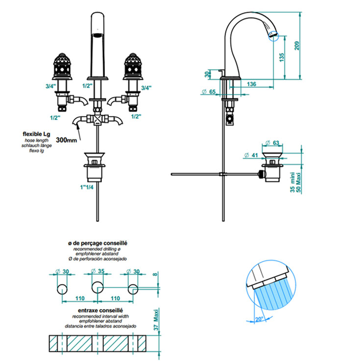 Фото Смеситель для раковины - стиль Европейский - Купить в Интернет-магазине Фото Смеситель для раковины - стиль Европейский - Купить в Интернет-магазине
