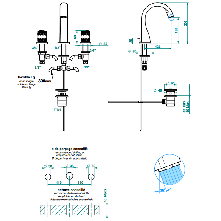 Фото Смеситель для раковины - стиль Современный - Купить в Интернет-магазине
