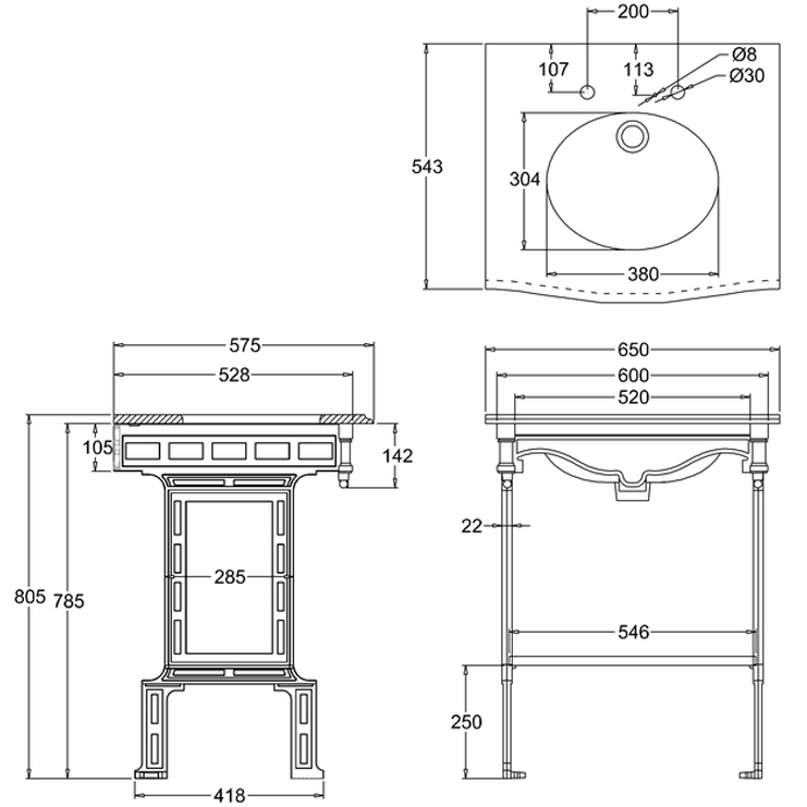 Фото Раковина - стиль Английский - Купить в Интернет-магазине