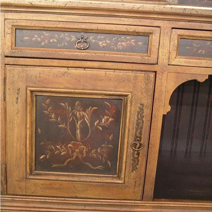 Фото Витрина широкая - стиль Роскошное шале - Для столовой - Со стеклянными дверями - Habersham - Great Estates - Купить в Интернет-магазине Фото Витрина широкая - стиль Роскошное шале - Для столовой - Со стеклянными дверями - Habersham - Great Estates - Купить в Интернет-магазине