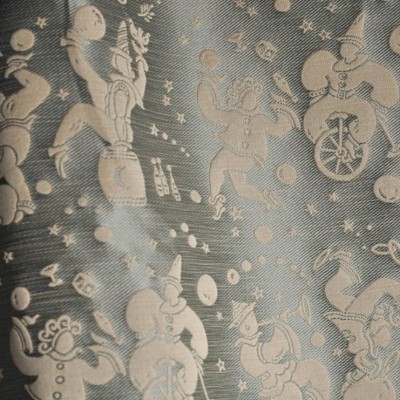 Фото Ткань портьерная с рисунком - Орнамент - стиль Европейский - Бирюзовый - Купить в Интернет-магазине