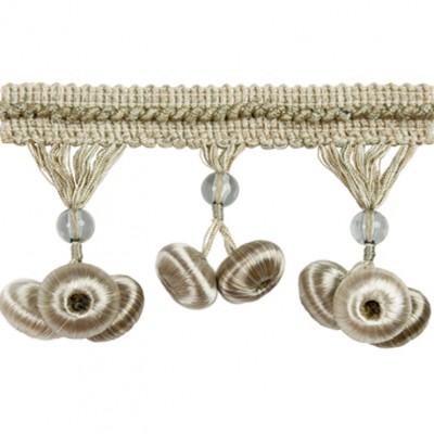 Фото Отделка для текстильных изделий - Тесьма - стиль Английский - Светло-серая - Купить в Интернет-магазине