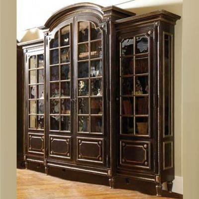 Фото Витрина широкая - стиль American Cottage - Для гостиной - Со стеклянными дверями - Habersham - Grand Cottage - Купить в Интернет-магазине