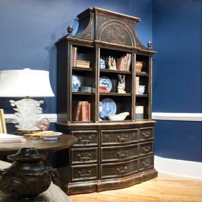 Фото Шкаф книжный/библиотека - стиль American Cottage - Для кабинета - Купить в Интернет-магазине