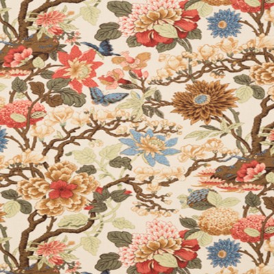 Фото Ткань портьерная с рисунком - Цветы - стиль Английский - Купить в Интернет-магазине