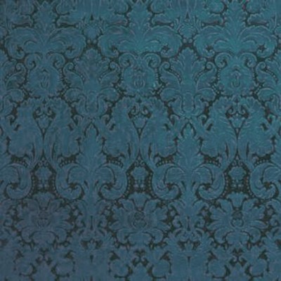 Фото Ткань портьерная с рисунком - Дамаск - стиль Европейский - Синий - Купить в Интернет-магазине