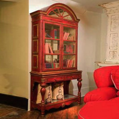 Фото Витрина узкая - стиль American Cottage - Для гостиной - Купить в Интернет-магазине