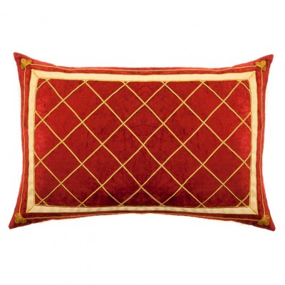 Фото Подушка декоративная - стиль Английский - Красная - Купить в Интернет-магазине