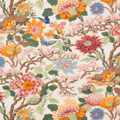 Фото Ткань портьерная с рисунком - Цветы - стиль Английский - Купить в Интернет-магазине