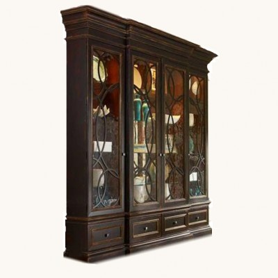Фото Витрина широкая - стиль Transitional - Для гостиной - Со стеклянными дверями - Habersham - Elegance - Купить в Интернет-магазине