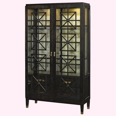 Фото Витрина широкая - стиль Ар-деко - Для столовой - Со стеклянными дверями - English Interiors - Humphrey Bogart - Купить в Интернет-магазине