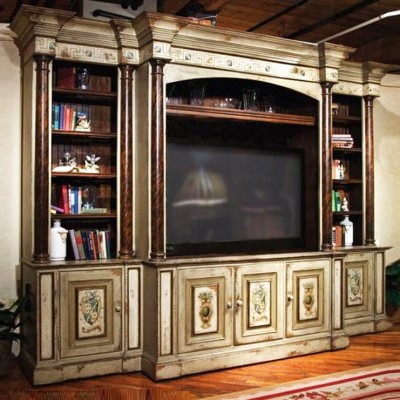 Фото ТВ шкаф - стиль American Cottage - Для комната развлеченья - Купить в Интернет-магазине