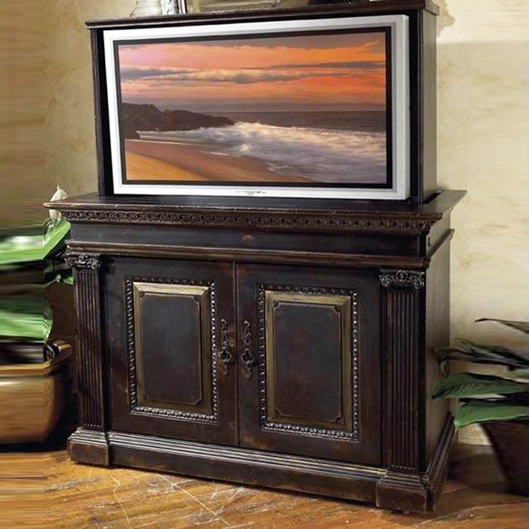 Фото ТВ консоль - стиль Роскошное шале - Для комната развлеченья - Купить в Интернет-магазине Фото ТВ консоль - стиль Роскошное шале - Для комната развлеченья - Купить в Интернет-магазине