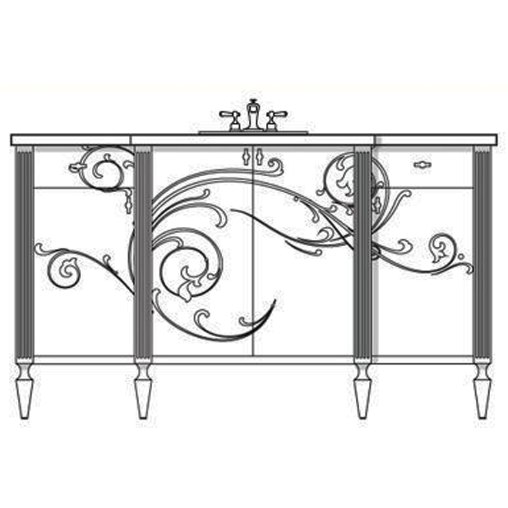 Фото Тумба для раковины - стиль Современный - Для ванной - Купить в Интернет-магазине