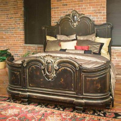 Фото Кровать - стиль Роскошное шале - Для спальни - Купить в Интернет-магазине