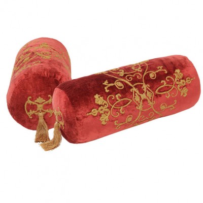 Фото Подушка декоративная - стиль Английский - Красная - Купить в Интернет-магазине