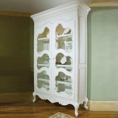 Фото Витрина широкая - стиль Роскошное шале - Для столовой - Со стеклянными дверями - Habersham - Great Estates - Купить в Интернет-магазине
