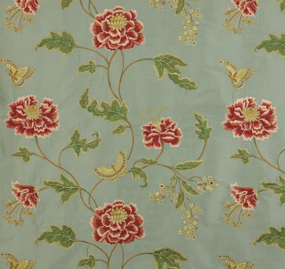 Фото Ткань портьерная с рисунком - Цветы - стиль Английский - Купить в Интернет-магазине