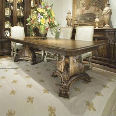 Фото Стол обеденный - стиль Роскошное шале - Для столовой - большие обеденные столы производства США - Habersham - Great Estates - Купить в Интернет-магазине
