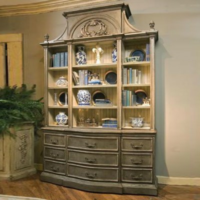 Фото Шкаф книжный/библиотека - стиль American Cottage - Для кабинета - Купить в Интернет-магазине