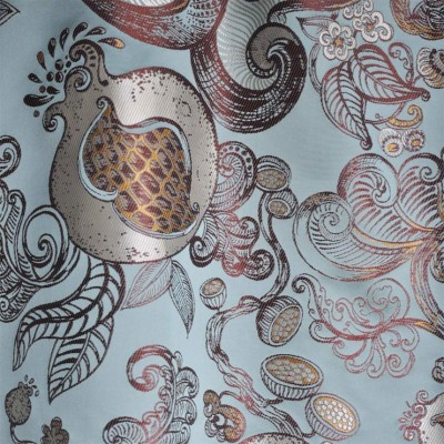 Фото Ткань портьерная с рисунком - Крупный декор - стиль Европейский - Голуба - Купить в Интернет-магазине
