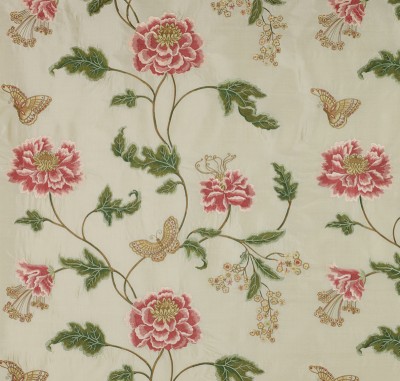 Фото Ткань портьерная с рисунком - Цветы - стиль Английский - Купить в Интернет-магазине