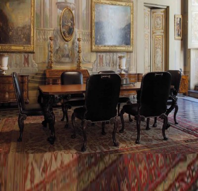 Фото Стол обеденный - стиль Французский шик - Для столовой - большие обеденные столы производства США - Chelini - Versailles - Купить в Интернет-магазине