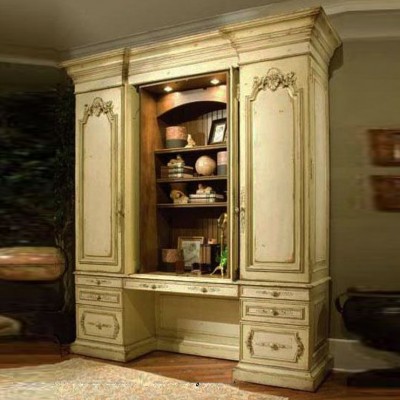 Фото Шкаф книжный/библиотека - стиль Роскошное шале - Для кабинета - Купить в Интернет-магазине